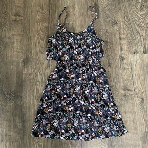 H&M Divided black floral dress